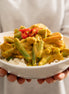 Mild Yellow Curry with Chicken - family size